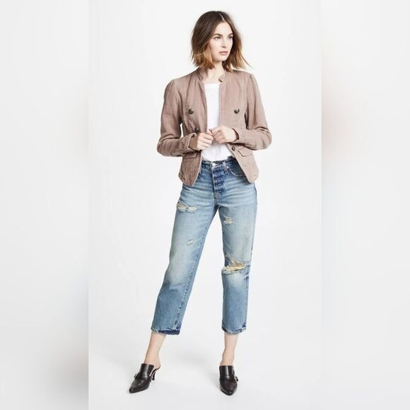 BlazerFree People Jagger Dusty Mauve Pink Jacket size M - Picture 4 of 11